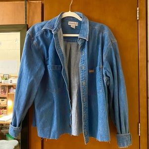 CARHARTT cropped denim shirt 🧚🏻‍♀️